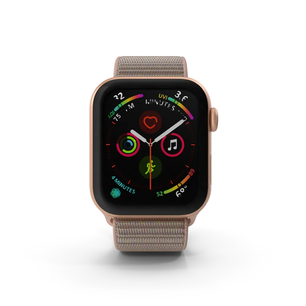 Smartwatch mit Sportarmband – Gold